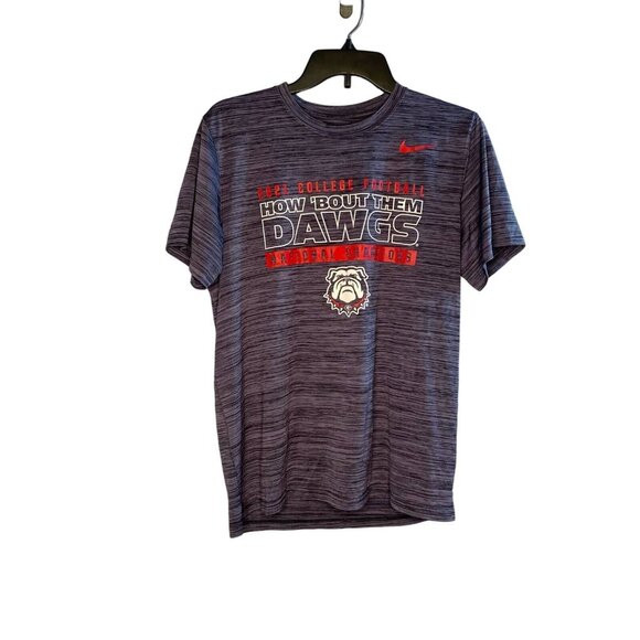 Nike Georgia Bulldog Dri-Fit Men's Medium Heathered Gray College Football - Picture 1 of 8